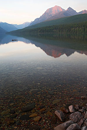 Bowman Lake Sunset 5389